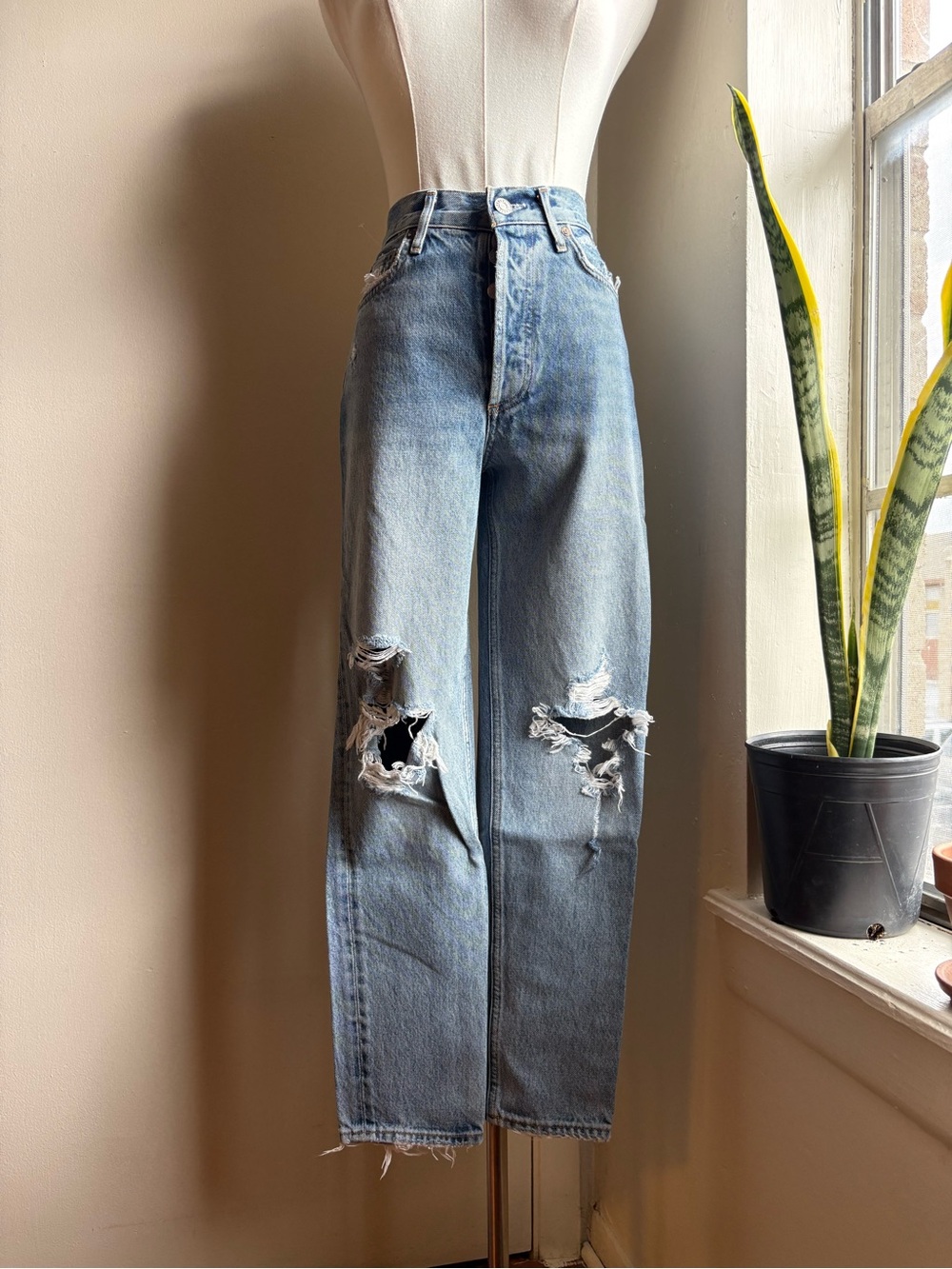 Agolde fen high rise relaxed tapered wander jeans